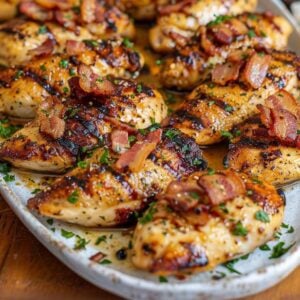 Garlic Bacon Brown Sugar Grilled Chicken