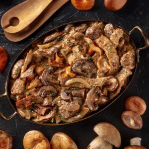 Steak and Mushrooms