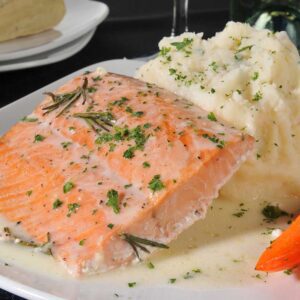 Grilled Salmon & Garlic Mash Package
