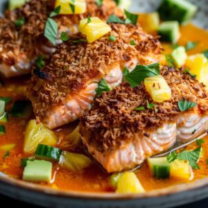 Caribbean Coconut Salmon