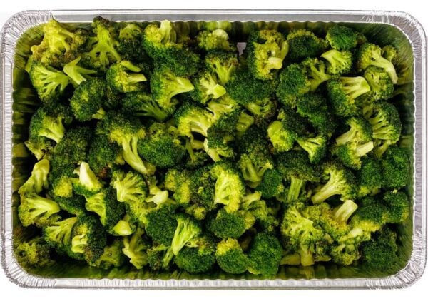Freshly steamed broccoli
